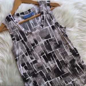 VERA WANG | Colorblock Watercolor Sleeveless Tank